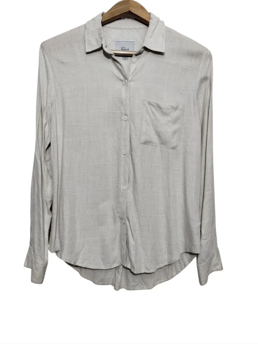 Rails Hunter Shirt in Birch Heather Women's XS Long Sleeve Button Up Soft